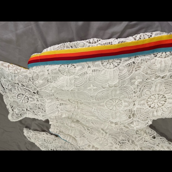 Lace Bell Bottom Festival Pants - Picture 6 of 6